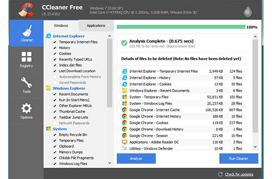 does ccleaner delete registry keys