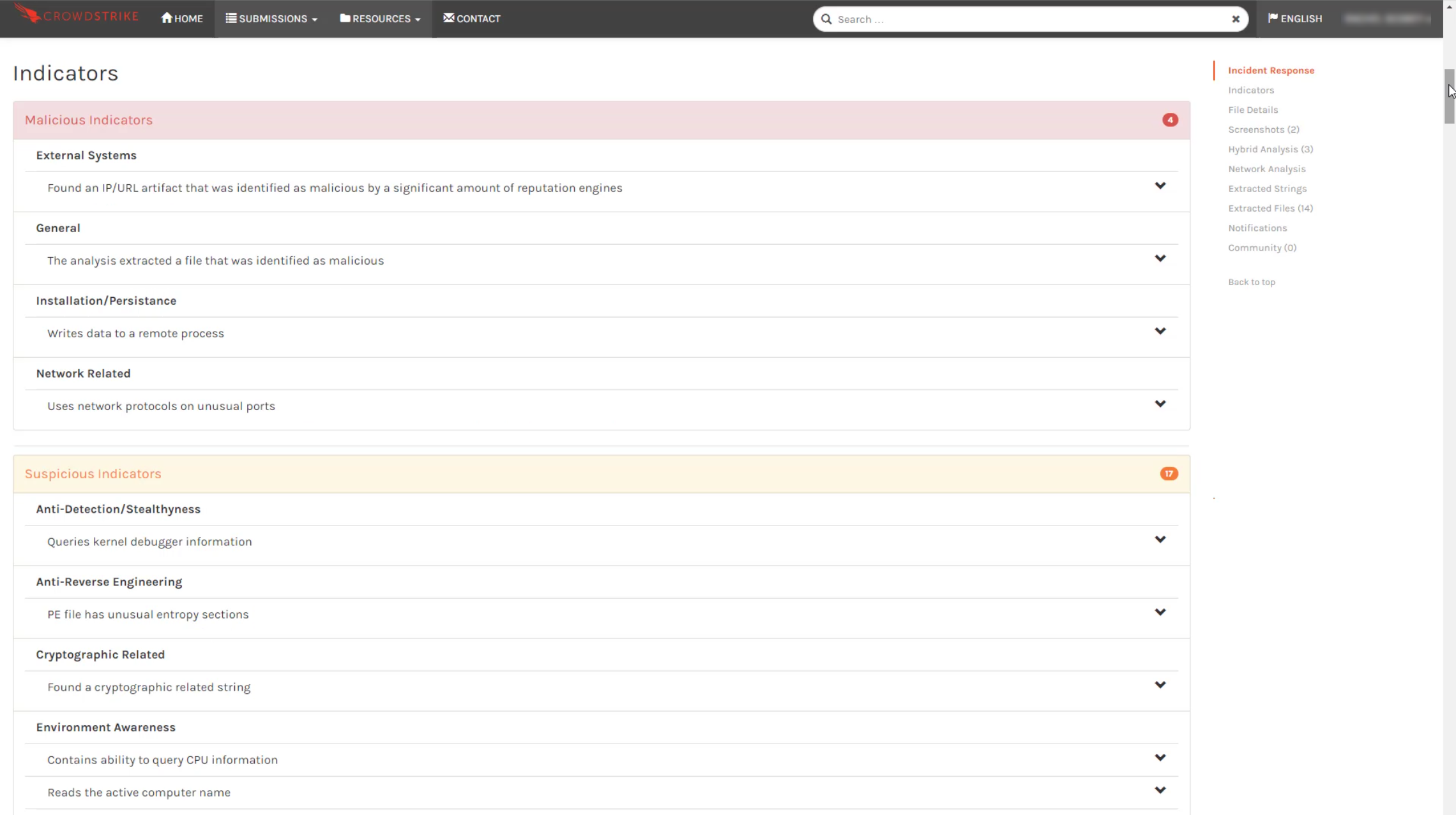 Sandbox Indicators