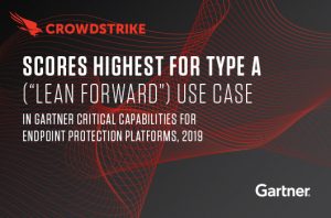 CrowdStrike banner for Gartner Critical Capabilities for EPP