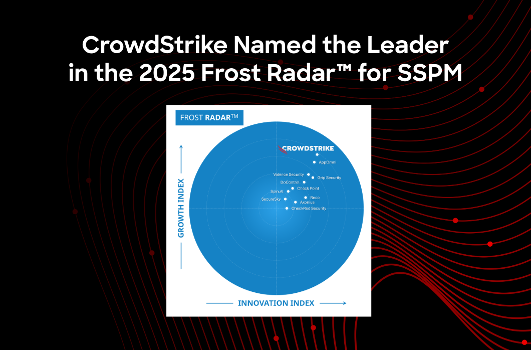 CrowdStrike Named the Leader in 2025 Frost Radar for SSPM