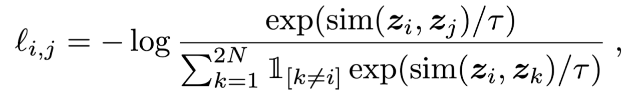 Figure 2. Contrastive loss function (from “A Simple Framework for Contrastive Learning of Visual Representations,” Google Research)