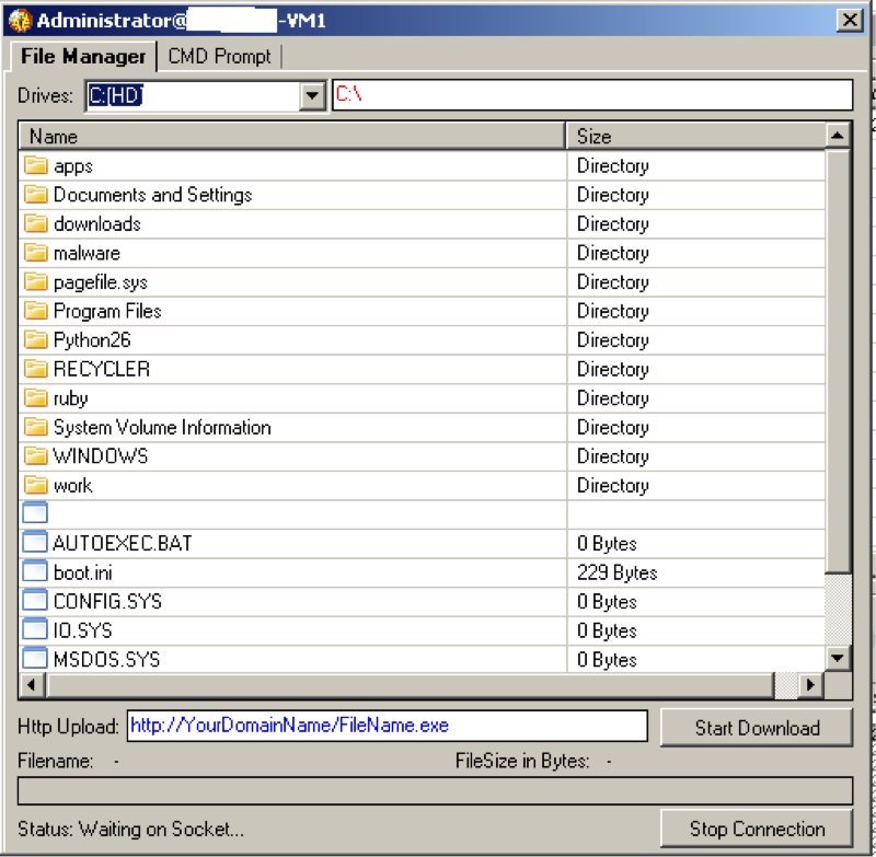 Rare Glimpse into a RealLife CommandandControl Server