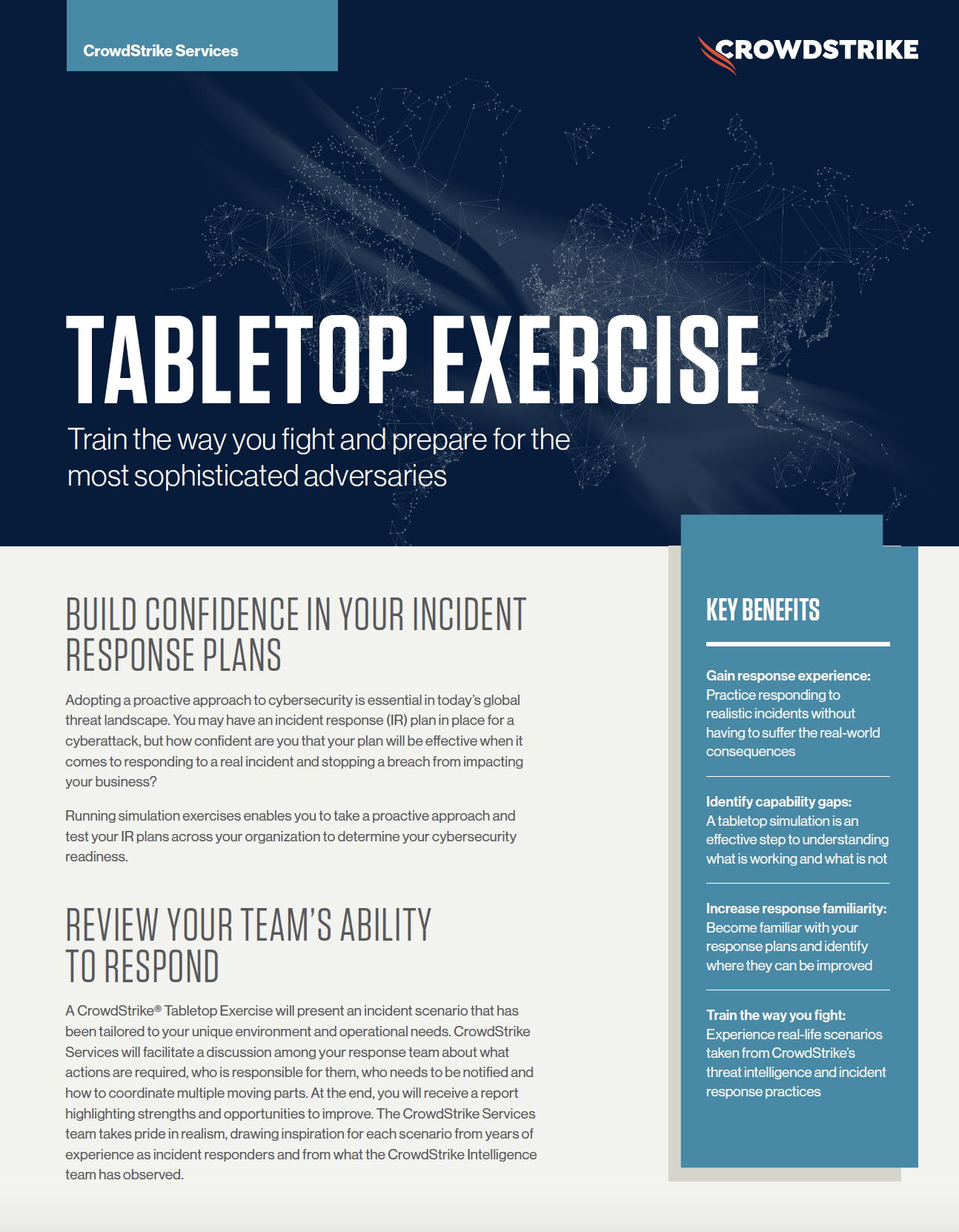 Tabletop Exercises Data Sheet CrowdStrike