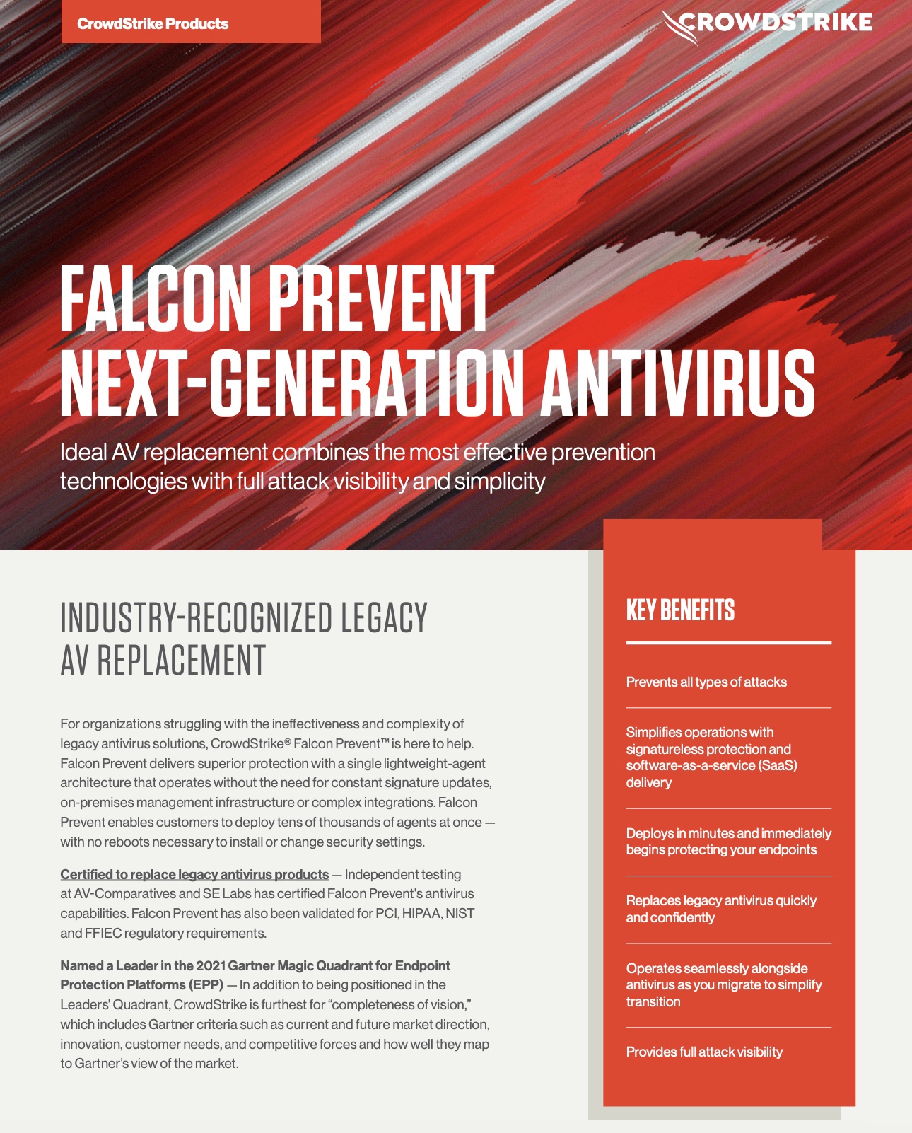 Falcon Prevent Data Sheet CrowdStrike