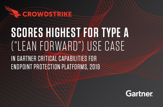 CrowdStrike banner for Gartner Critical Capabilities for EPP