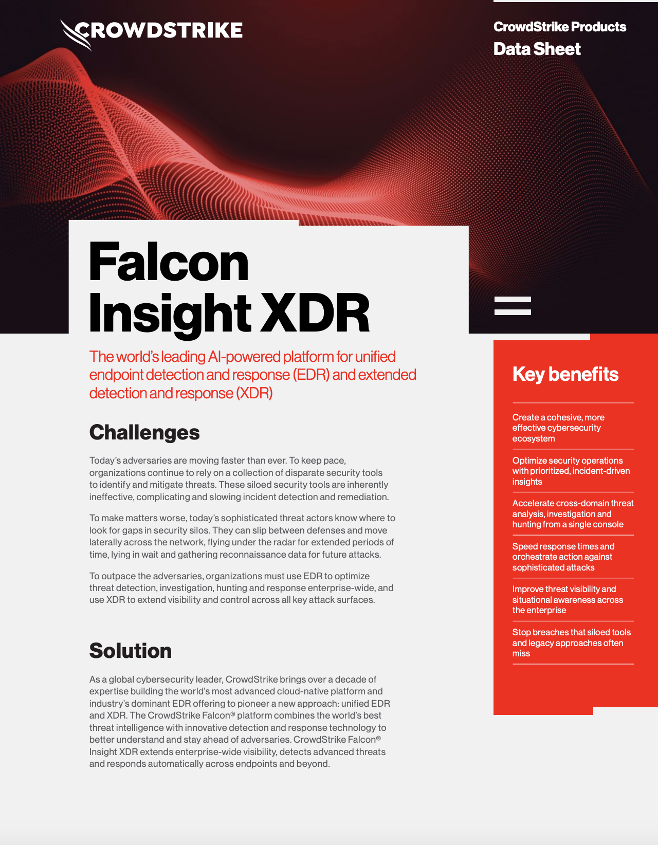 Falcon Insight Data Sheet CrowdStrike