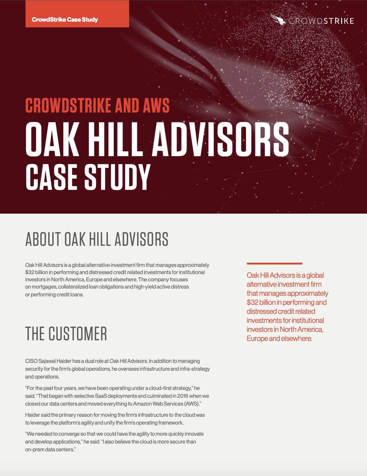 Oak Hill Advisors Case Study CrowdStrike