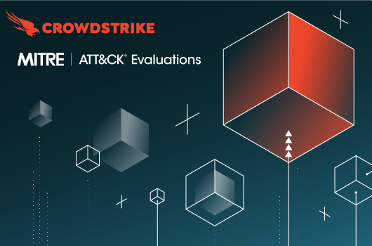 boxes floating with MITRE and CrowdStrike logos