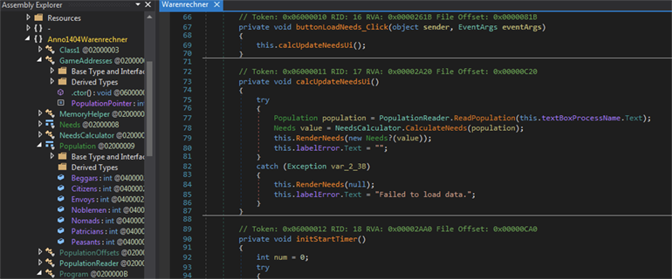 screenshot of obfuscation code