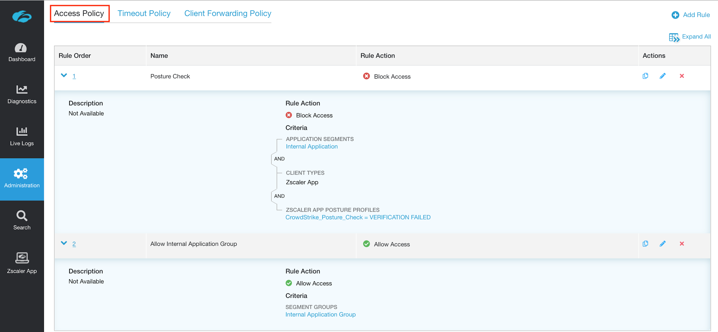 zscaler zpa policy