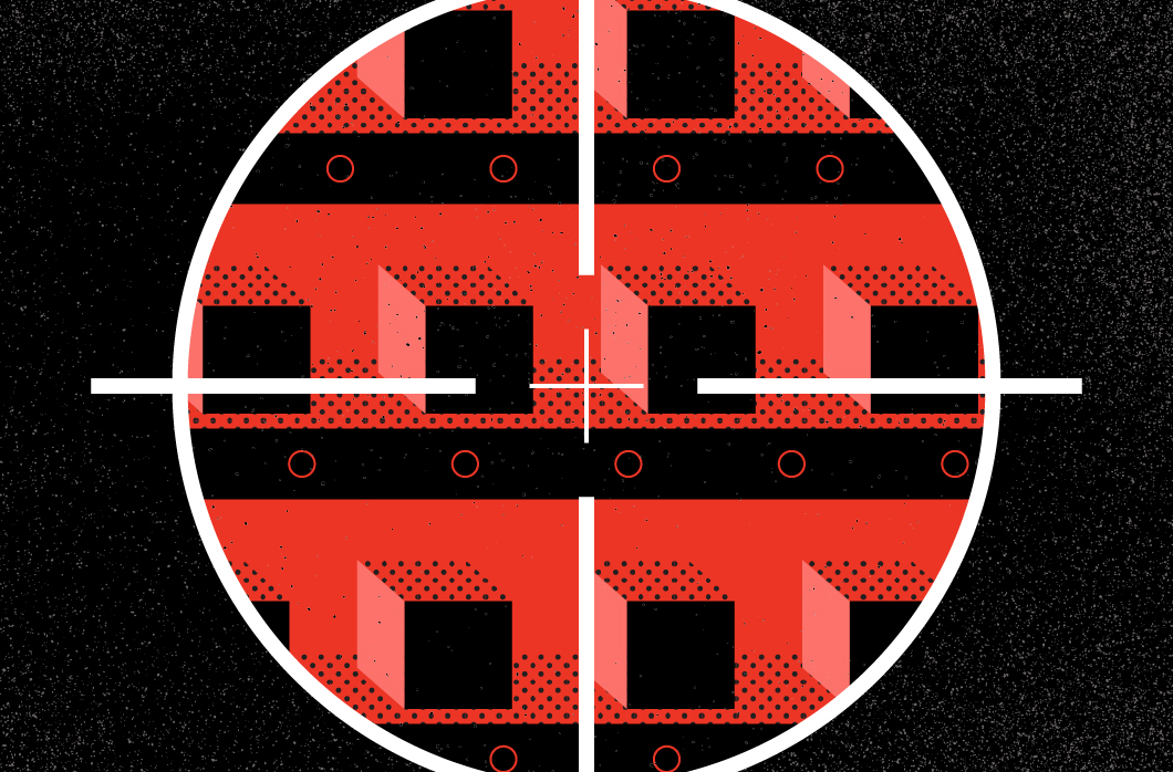 target over red and black squares