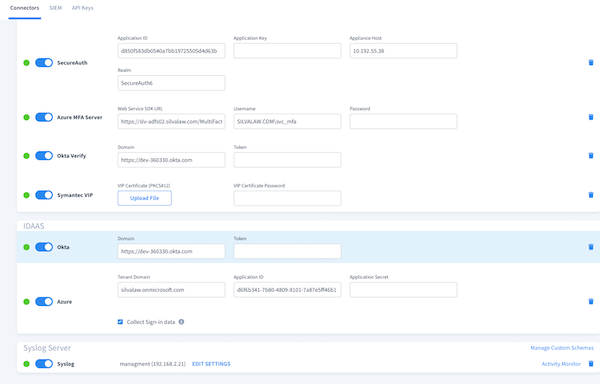 Identity protection integrations