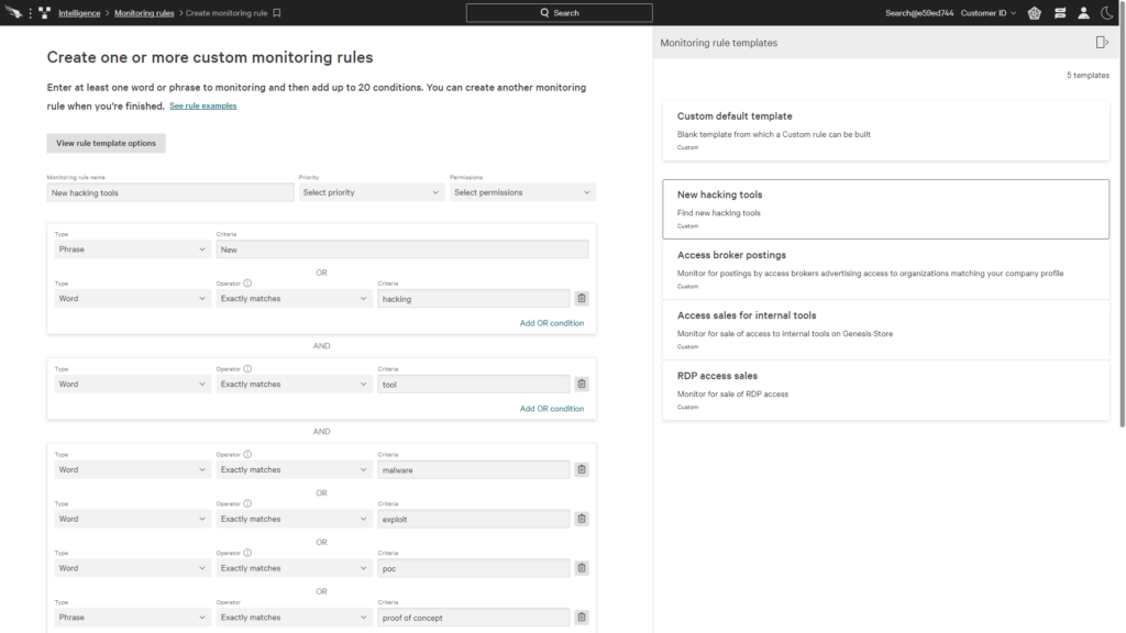 CrowdStrike Falcon® Intelligence Recon Templates