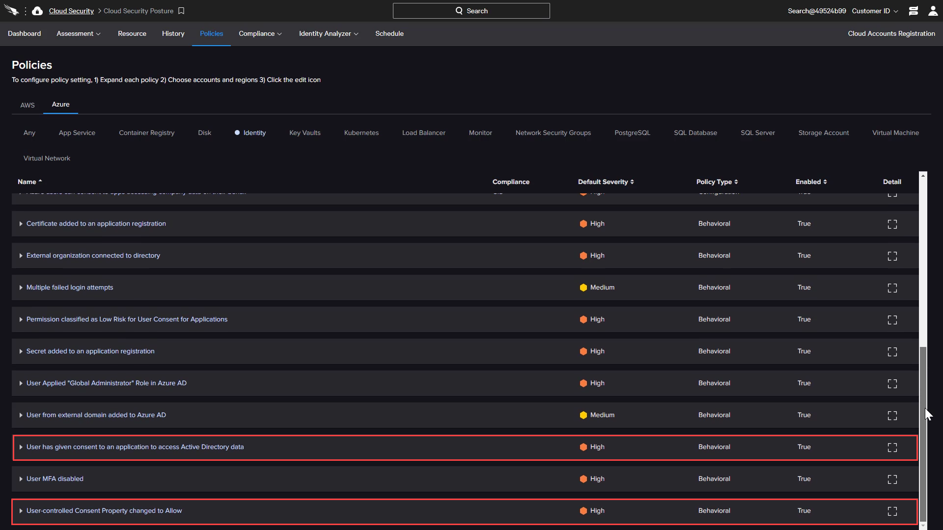 CSPM Azure Identity Consent Behaviors