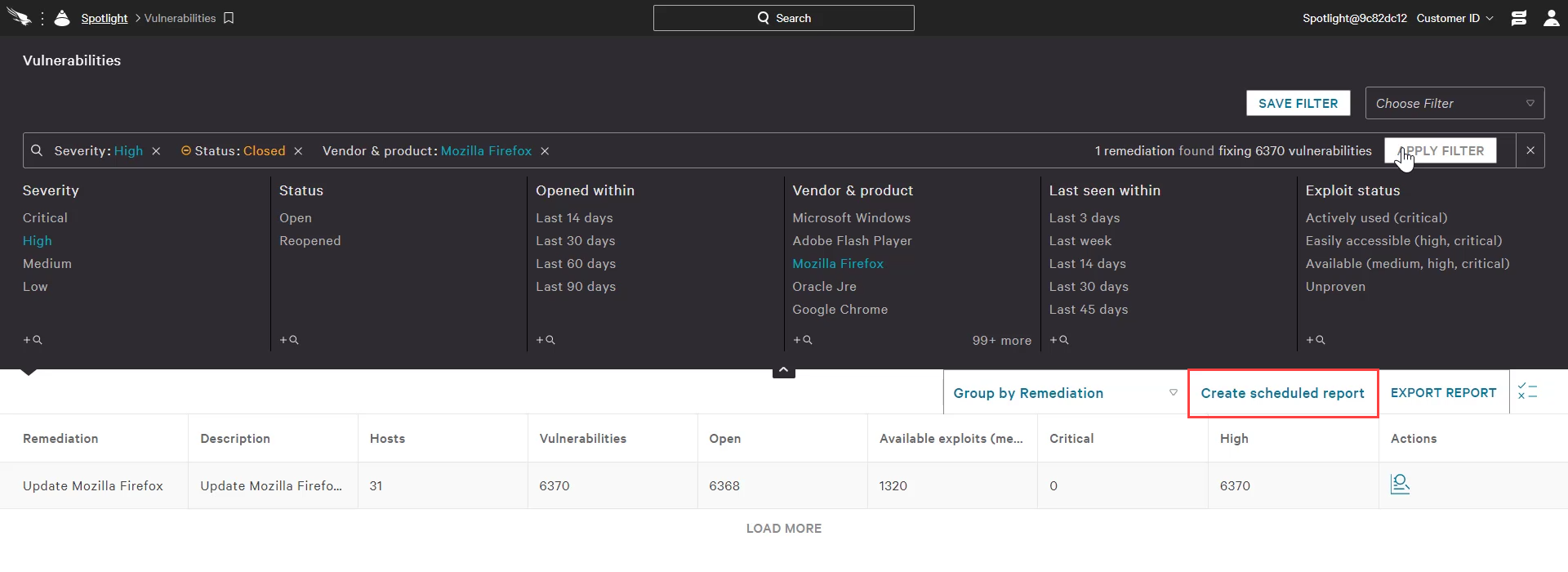 spotlight reports vulnerabilities2