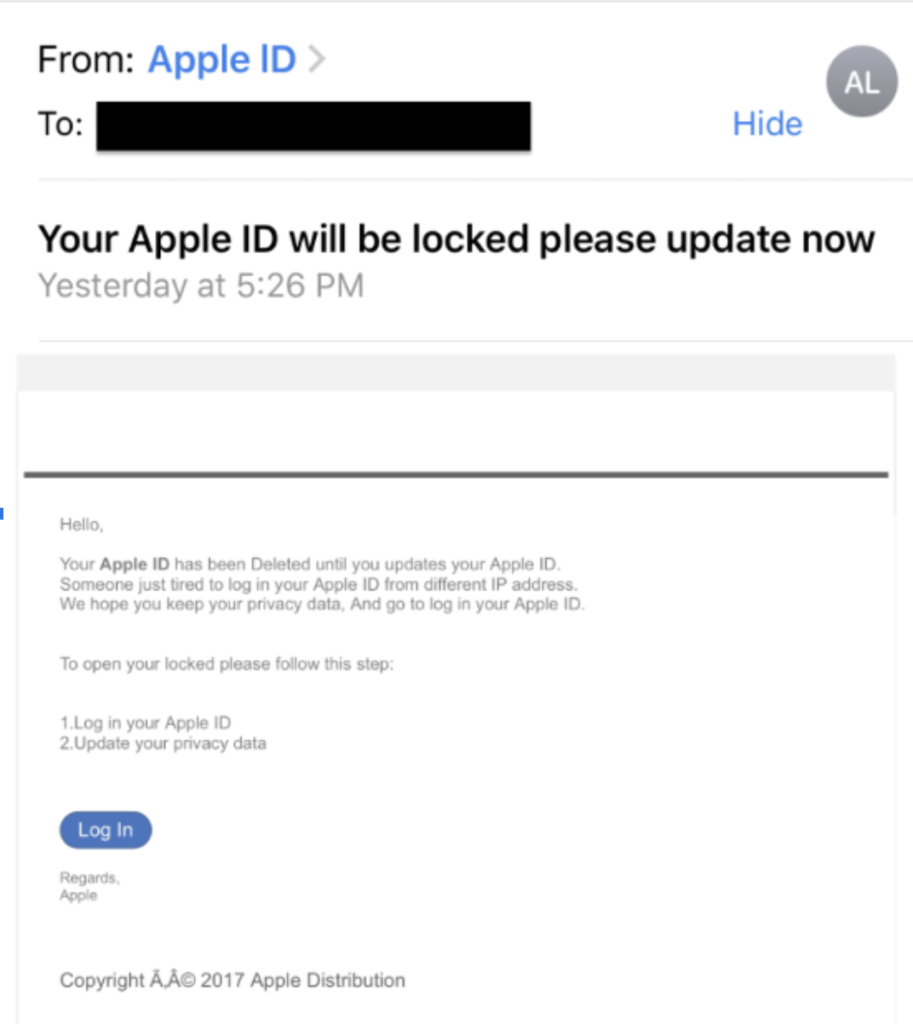 email phishing