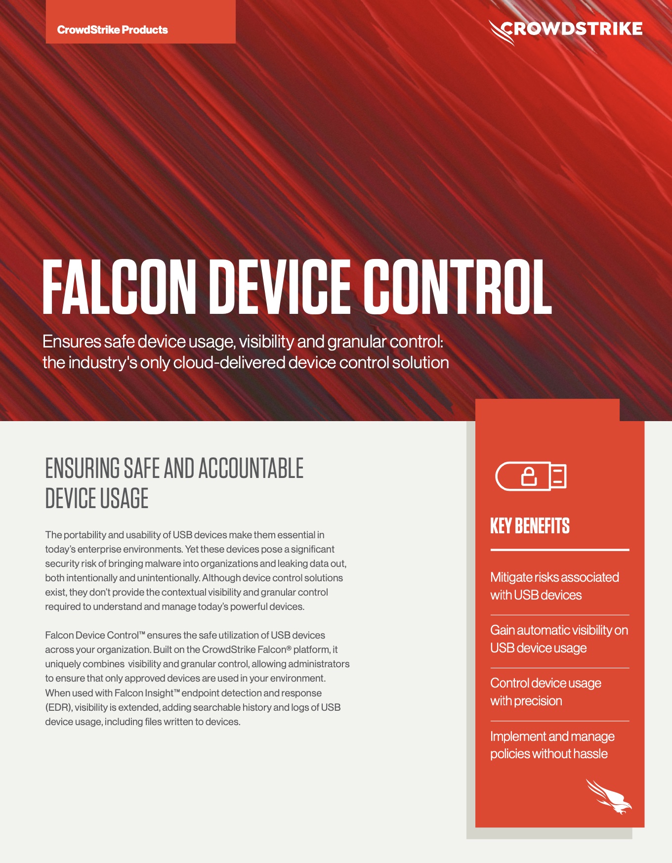 Falcon Device Control Data Sheet CrowdStrike