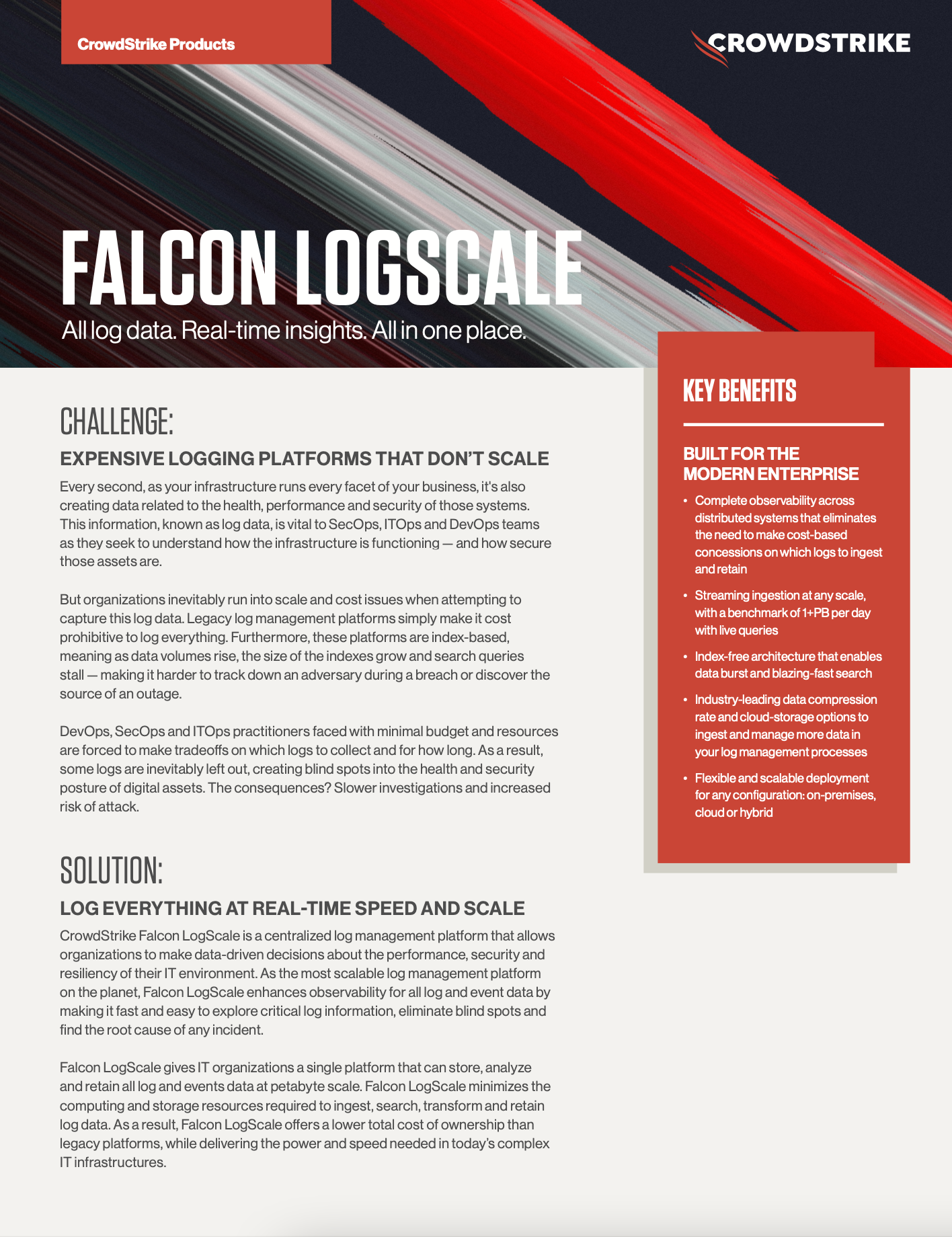 Falcon LogScale Data Sheet CrowdStrike