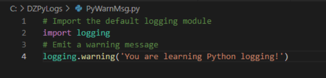 python logging root logger example code