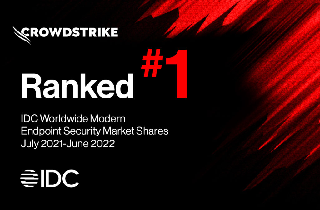 CrowdStrike Ranked 1 in IDC Endpoint Security Market Shares Report