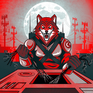 Cosmic Wolf portrait