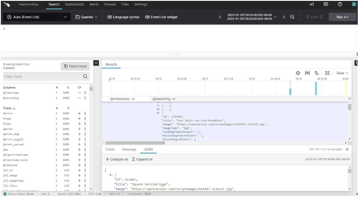 viewing your logs with Falcon LogScale