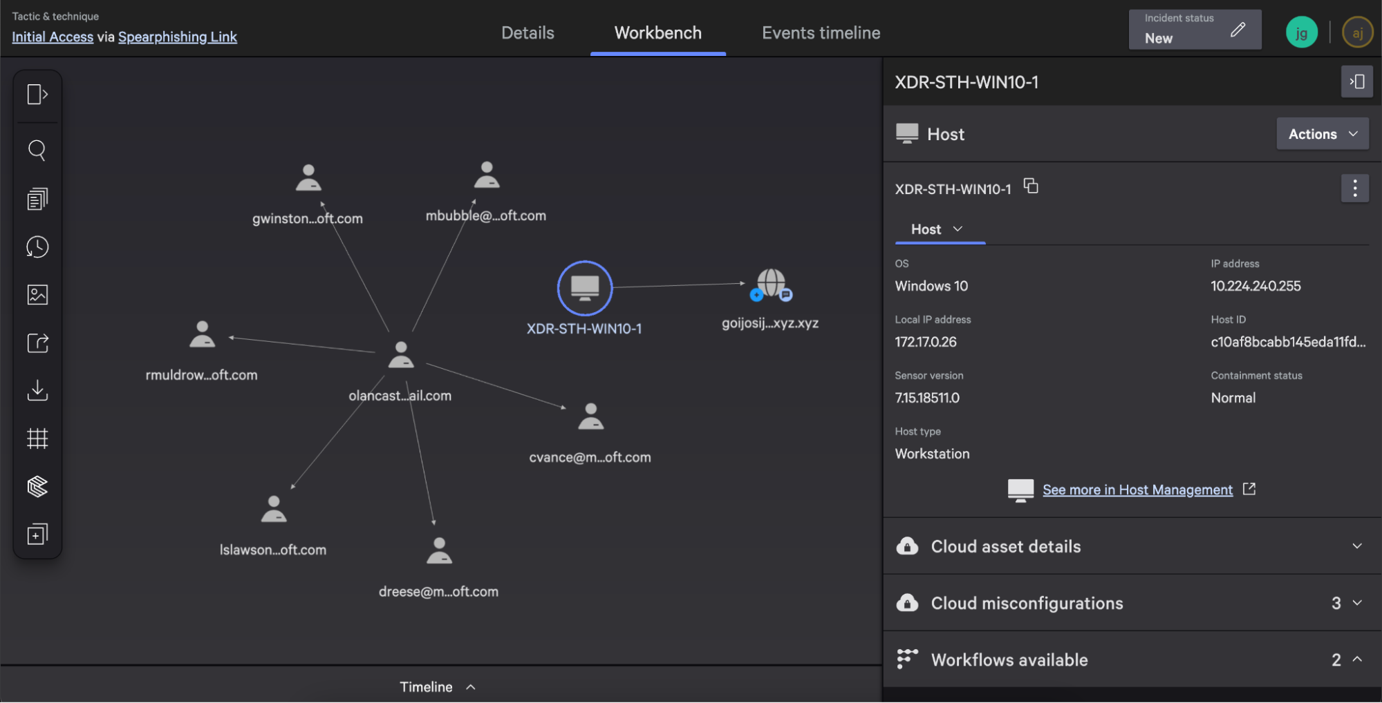 Incident workbench