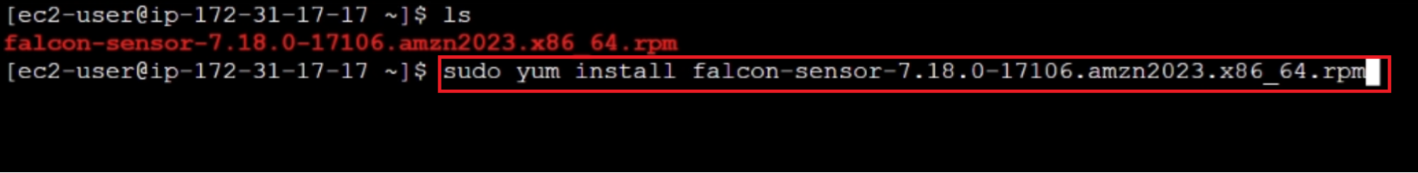 Install Sensor Command