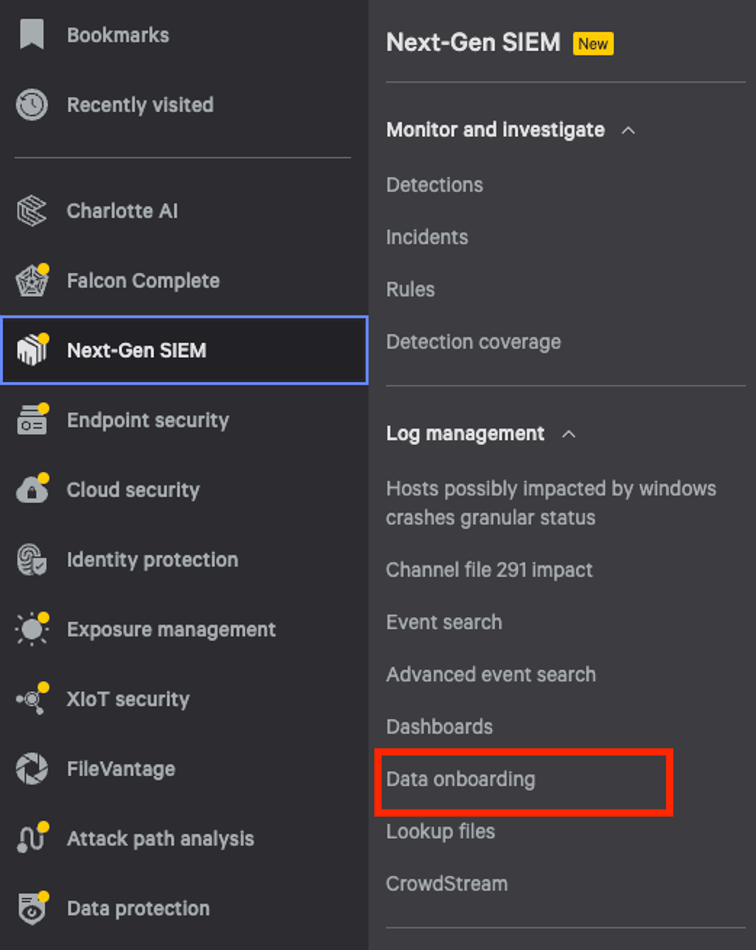 Seamless Data onboarding with CrowdStrike Falcon Next-Gen SIEM and ...