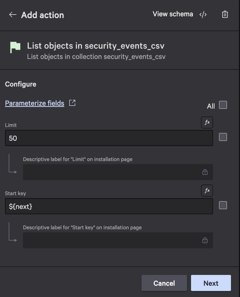 Pagination list - Step 5: List objects in loop